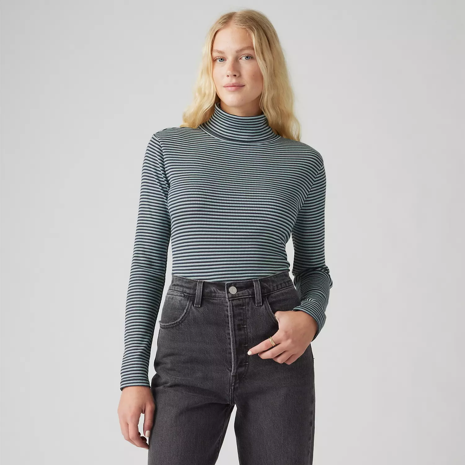 

Топ Dreamy с высоким воротом Levi's, цвет Glacier Stripe Spellbound - Blue