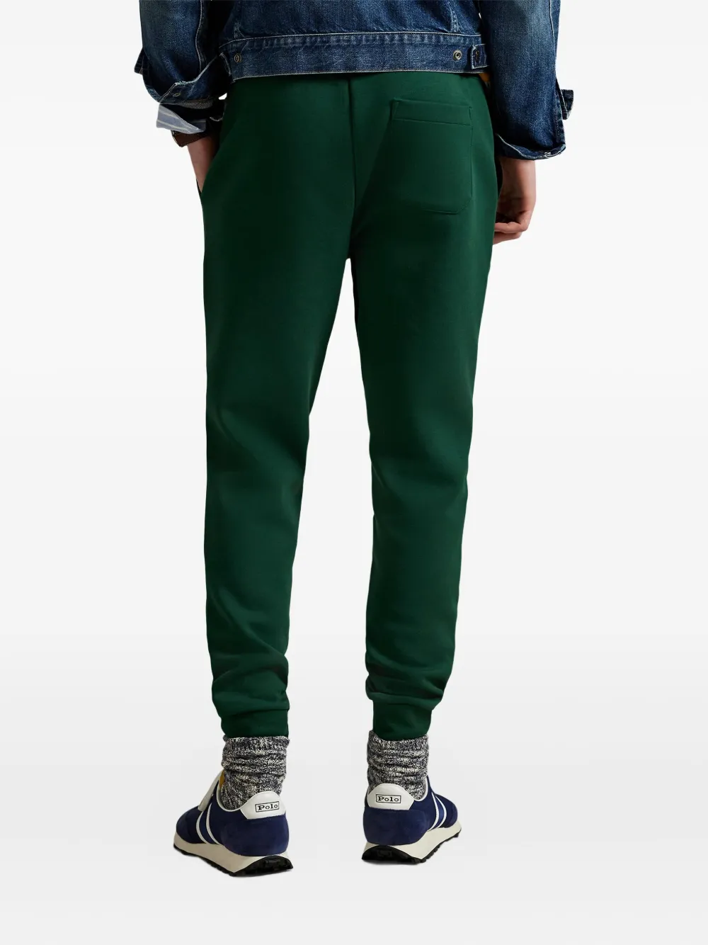 Спортивные брюки с вышитым логотипом POLO RALPH LAUREN, зеленый — фото 4