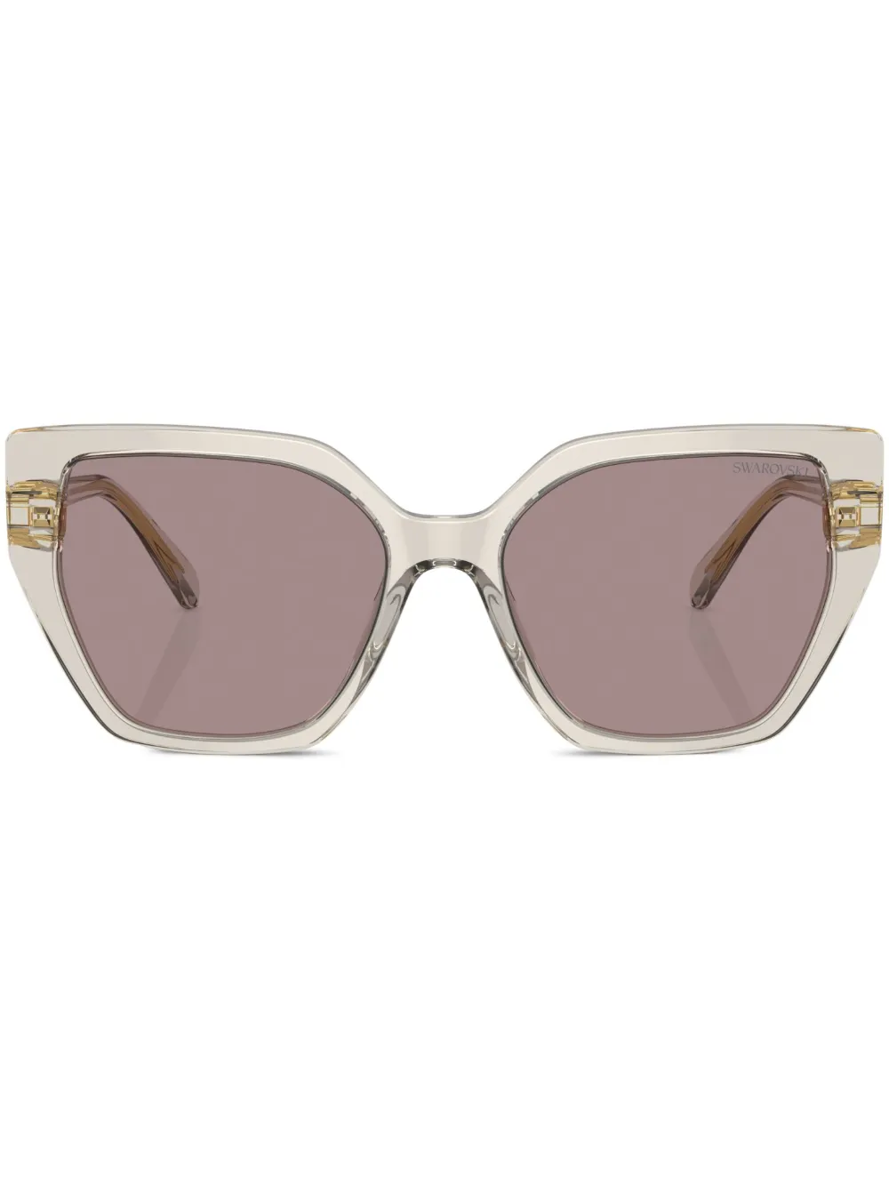

Солнцезащитные очки в оправе 'кошачий глаз' с кристаллами Swarovski Eyewear, нейтральный