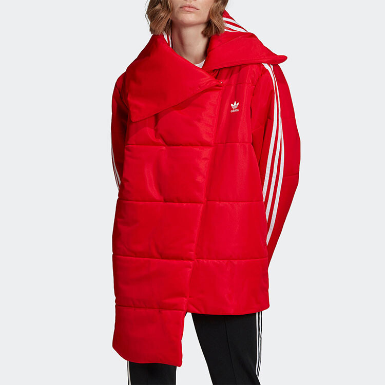 Женская стеганая куртка Adidas Originals, цвет Scarlet — фото 3
