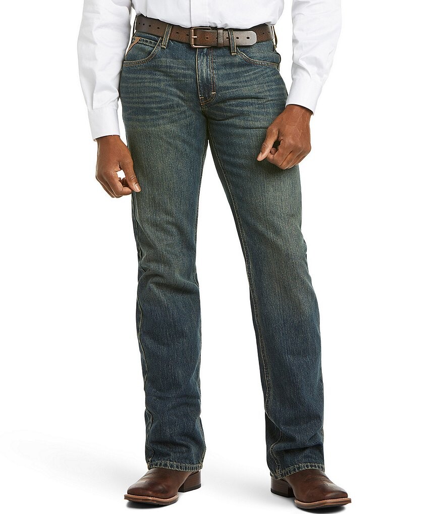 Ariat Big & Tall M5 Узкие штабелируемые прямые джинсы Legacy, синий