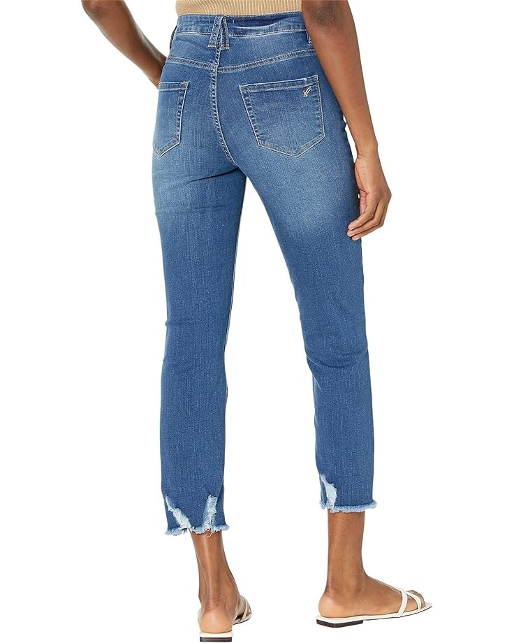 

Джинсы William Rast Ultra High-Rise Slim Straight, цвет Liquidate