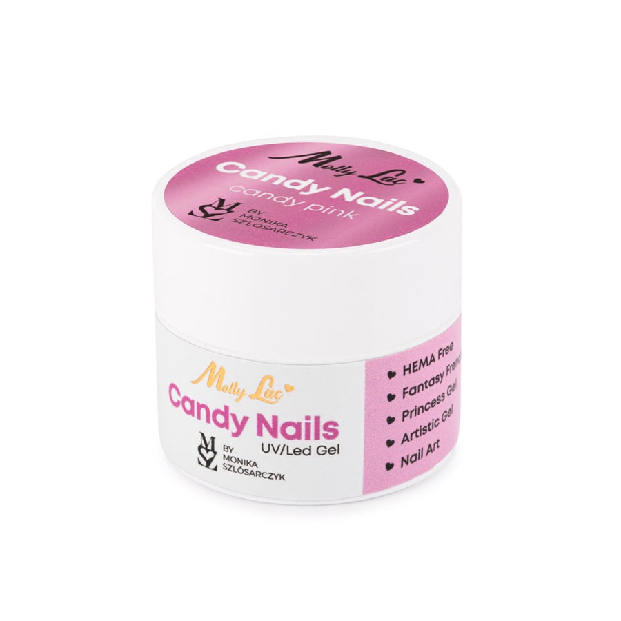 Гель для нейл-арта MollyLac от Monika Szlósarczyk Candy Pink, 5 г — фото 4