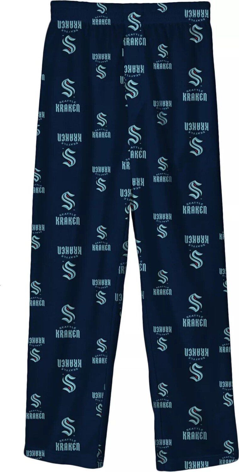 

Outerstuff Concepts Sport Youth Seattle Kraken Темно-синие брюки для сна