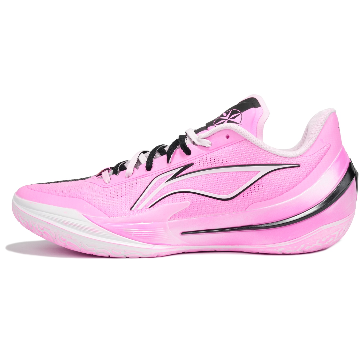 

Blade 5 V2 устойчивые к истиранию нескользящие с амортизацией низкие баскетбольные кроссовки men's LINING, черный