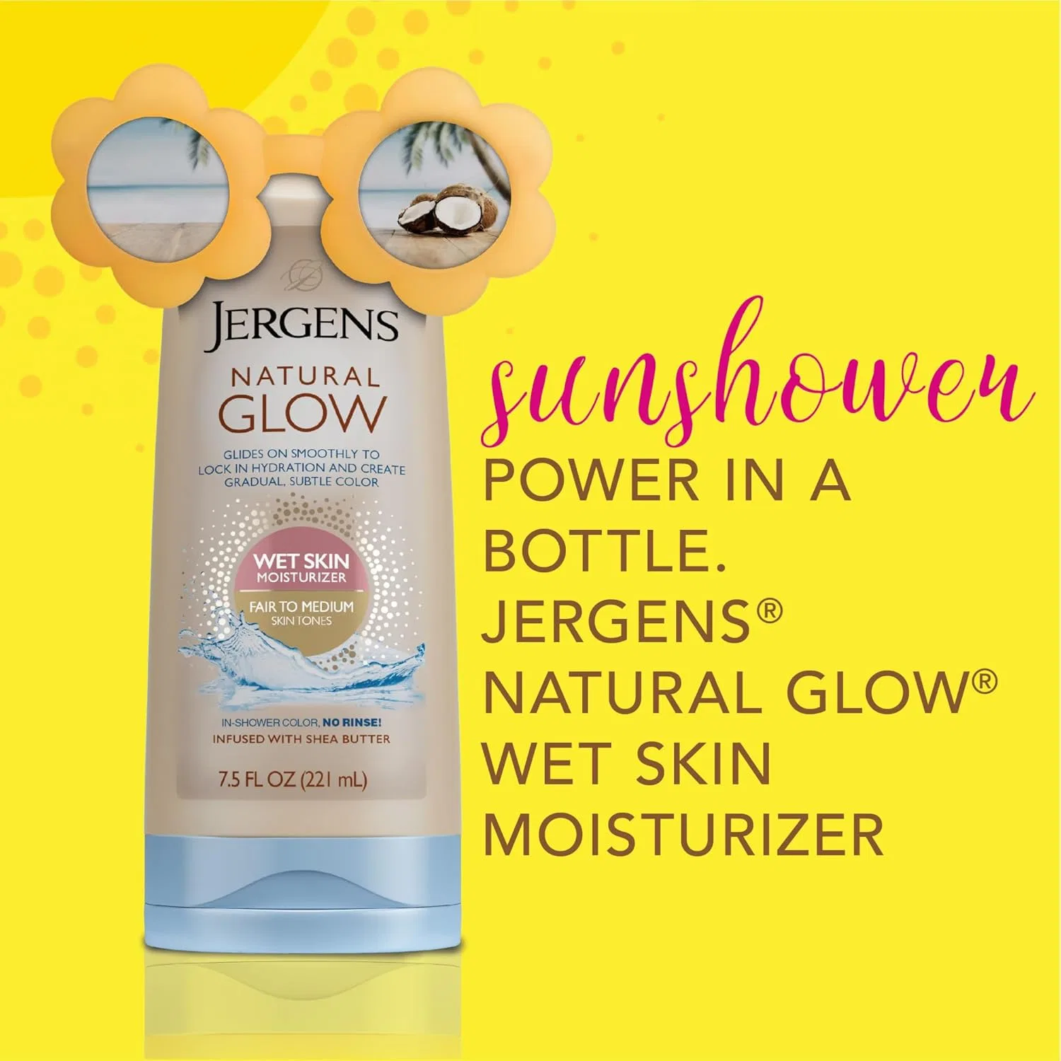 Лосьон-автозагар для влажной кожи Jergens Natural Glow, для средних и темных тонов кожи Jergens — фото 4