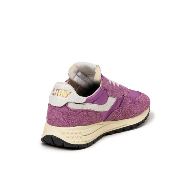 Кроссовки reelwind low w *nylon / hairy suede / cracked leather* Autry, белый — фото 3