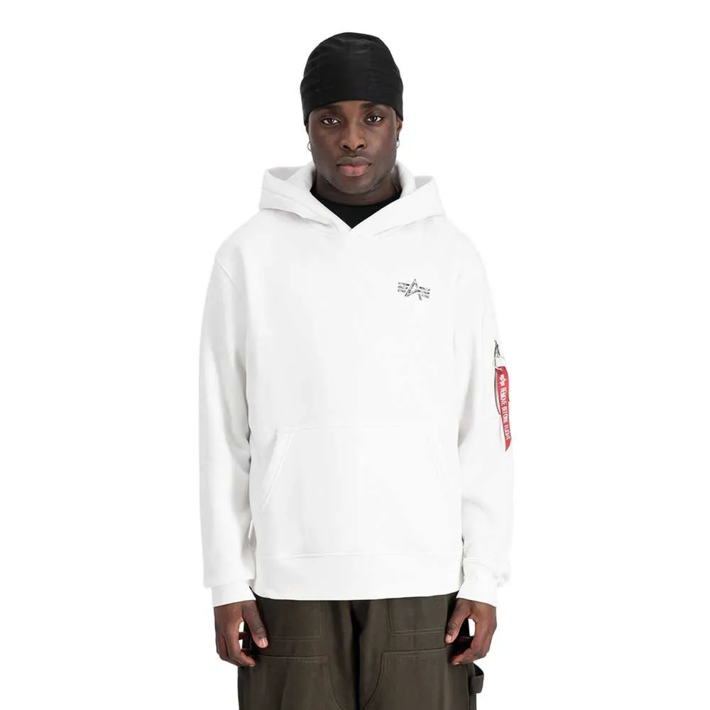 

Худи Alpha Industries Signature Bp, белый