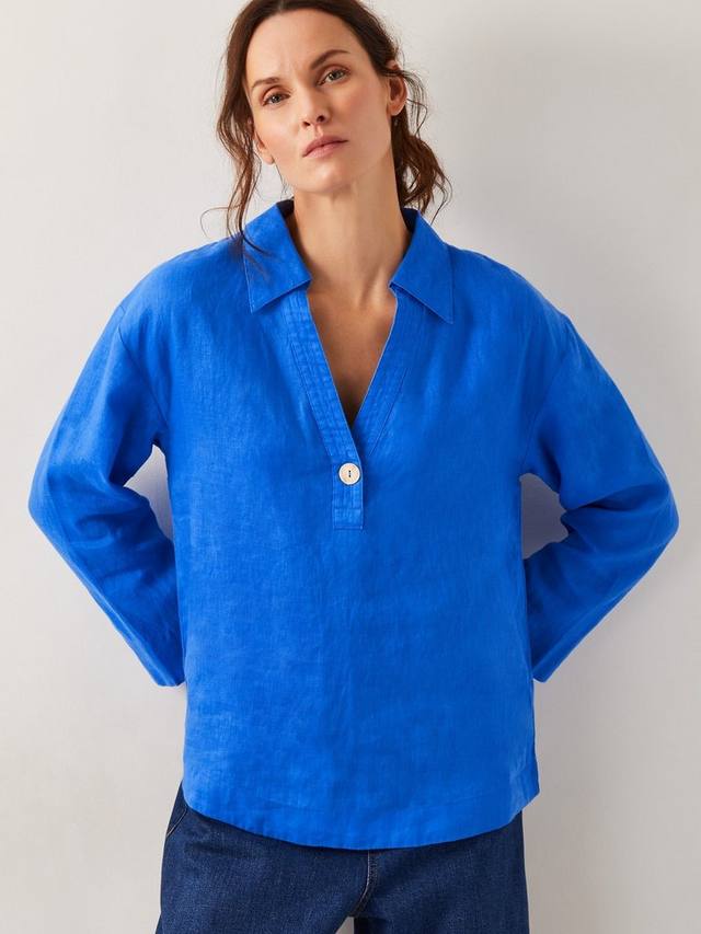 

Блузка Clover Pure Linen из чистого льна Monsoon, Blue