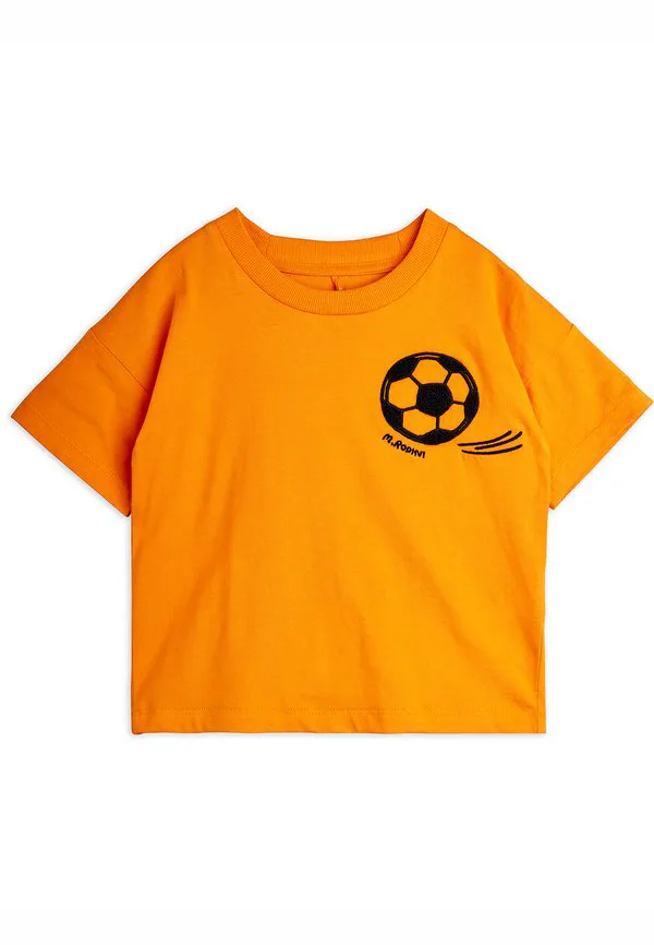 Футболка унисекс с футбольным принтом из синели Mini Rodini, Orange