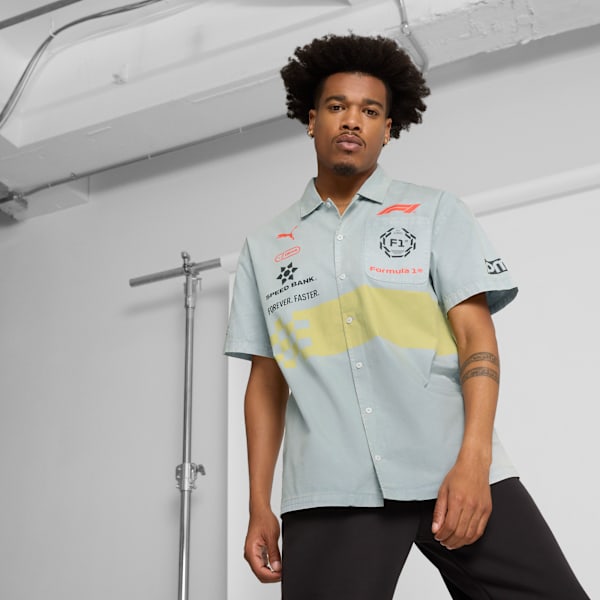 

Мужская футболка для автоспорта Formula 1 Las Vegas Grand Prix Puma, серый