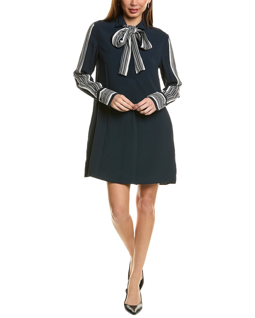 

Мини-платье Reiss Ellie с полосками по бокам, синий