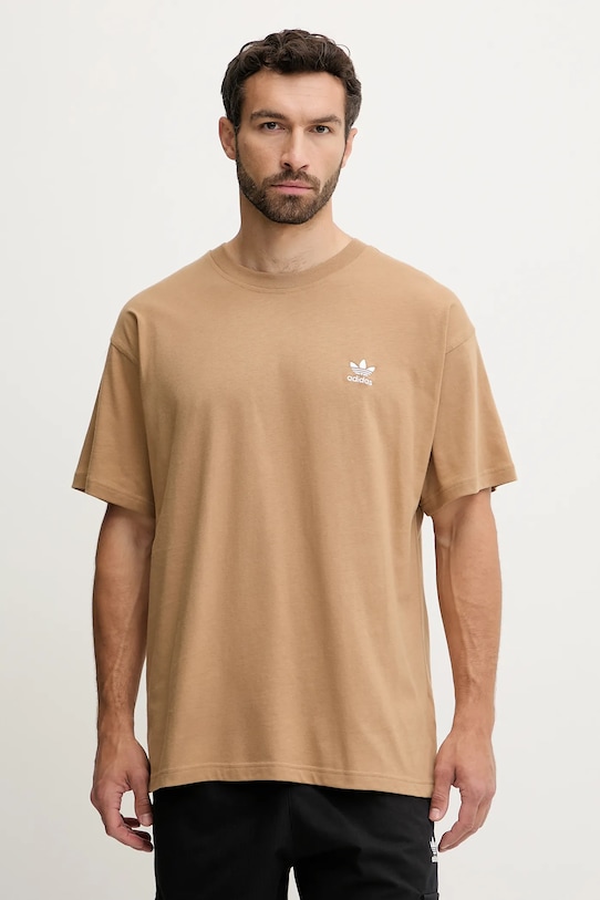 

Футболка хлопковая Essentials Adidas Originals, коричневый