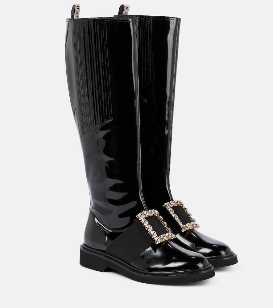 Ботинки Viv' Rangers высокие кожаные Roger Vivier