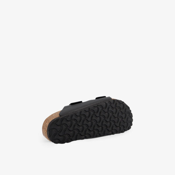 Босоножки Arizona из искусственной кожи с двумя ремешками Birkenstock, черный — фото 4