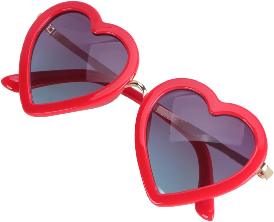 

Забавные оправы для очков, очки ко Дню святого Валентина, солнцезащитные очки на день рождения, солнцезащитные очки в форме сердца, солнцезащитные очки в форме сердца CALLARON, Red