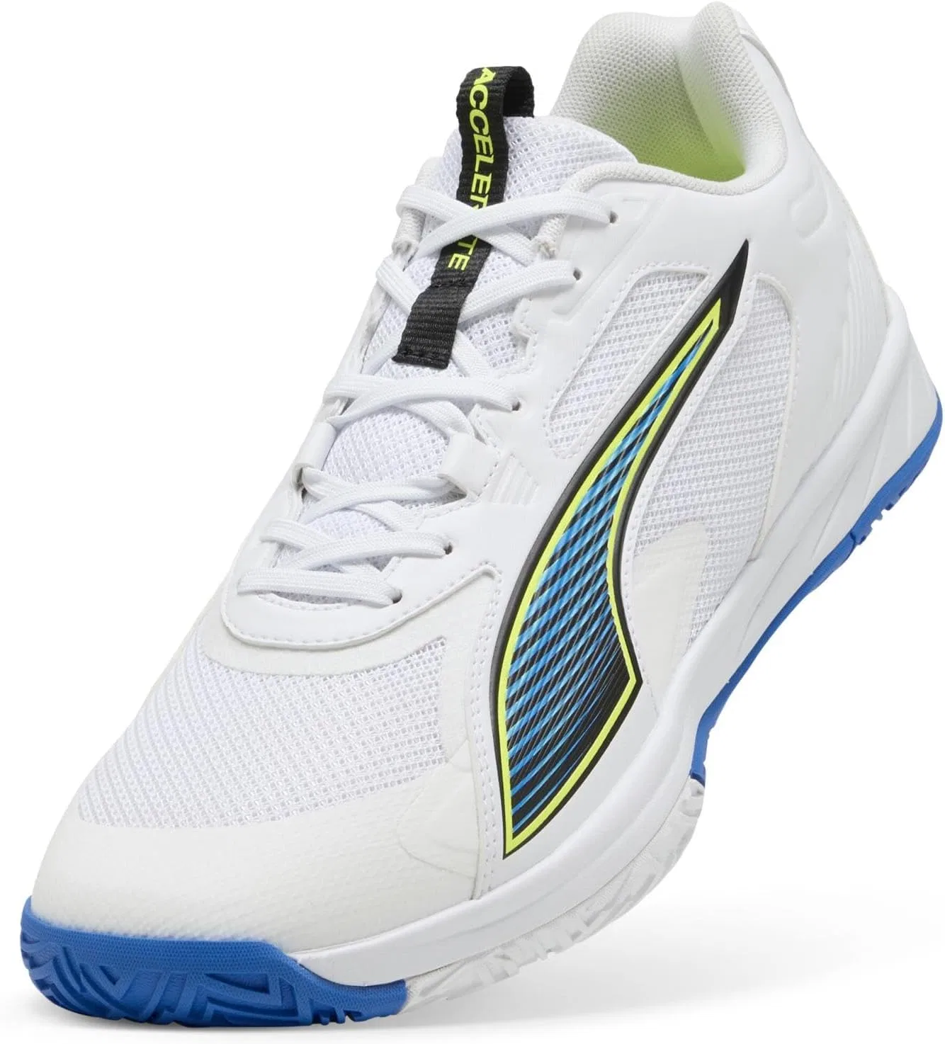 Кроссовки PUMA Unisex Accelerate Pro 4 Game OnIndoor, Puma White Bright Red Ultra Blue — фото 4