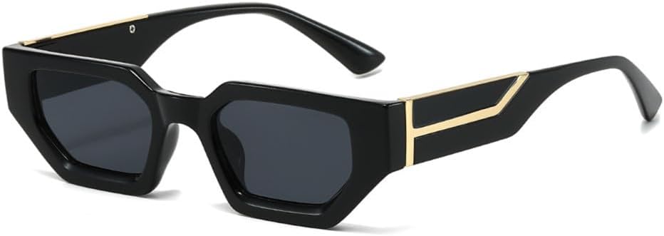 

Женские солнцезащитные очки в винтажном стиле, мужские солнцезащитные очки «кошачий глаз», солнцезащитные очки для женщин с защитой от УФ-излучения UV400 HDUBFY, Black