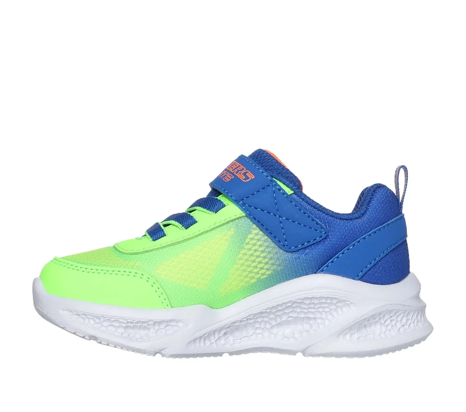 Детские кроссовки Skechers Meteor-Lights Krendox 40149N сине-салатового цвета, модель JZZ636 — фото 3