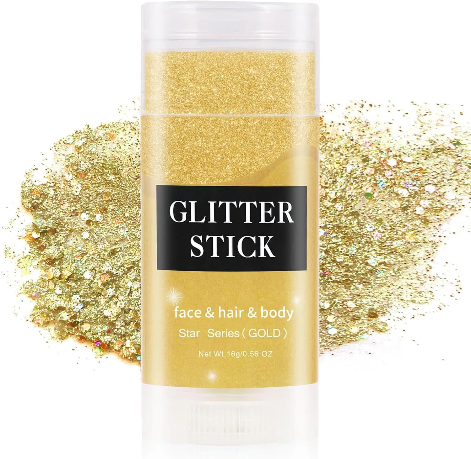 Глиттер-стик для тела Gold Face Yeweian 40 г золотой