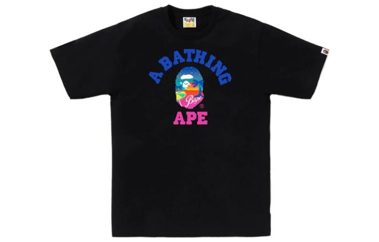 

Футболка BAPE Sunset Beach A Bathing Ape, белый