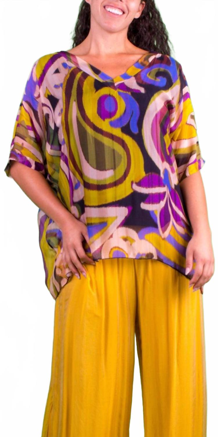 

Блузка Lizane Swirl Print черный Gigi Moda, черный