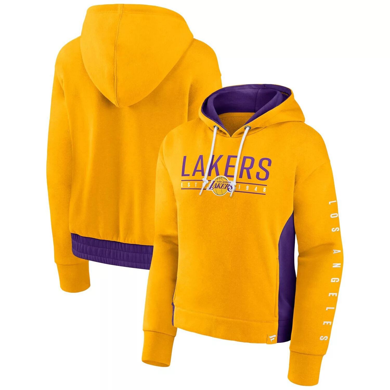 

Женский золотой пуловер с капюшоном Fanatics Los Angeles Lakers Iconic в перерыве между таймами и цветными блоками Fanatics, Желтый, Женский золотой пуловер с капюшоном Fanatics Los Angeles Lakers Iconic в перерыве между таймами и цветными блоками Fanatic