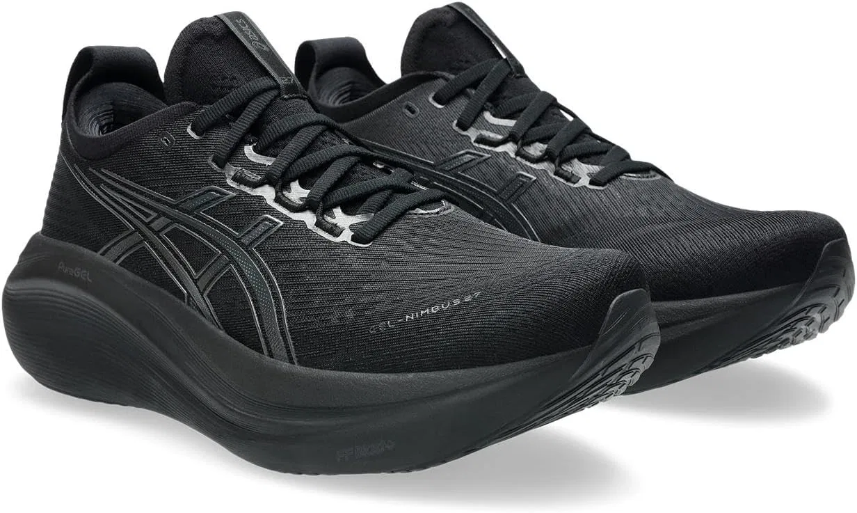 Мужские беговые кроссовки ASICS Gel-Nimbus 27, Black White