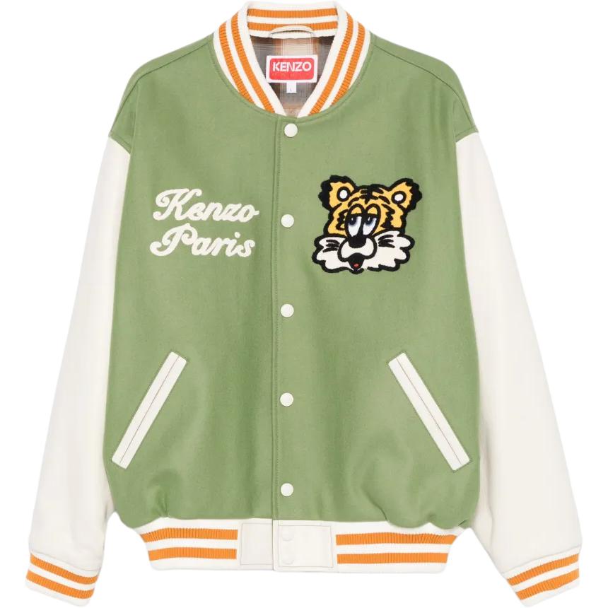 

KENZO Вышитая куртка Verdy Tiger, Asparagus Green