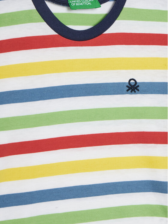 Футболка обычного кроя 3FHXG10HR United Colors Of Benetton, мультиколор — фото 3