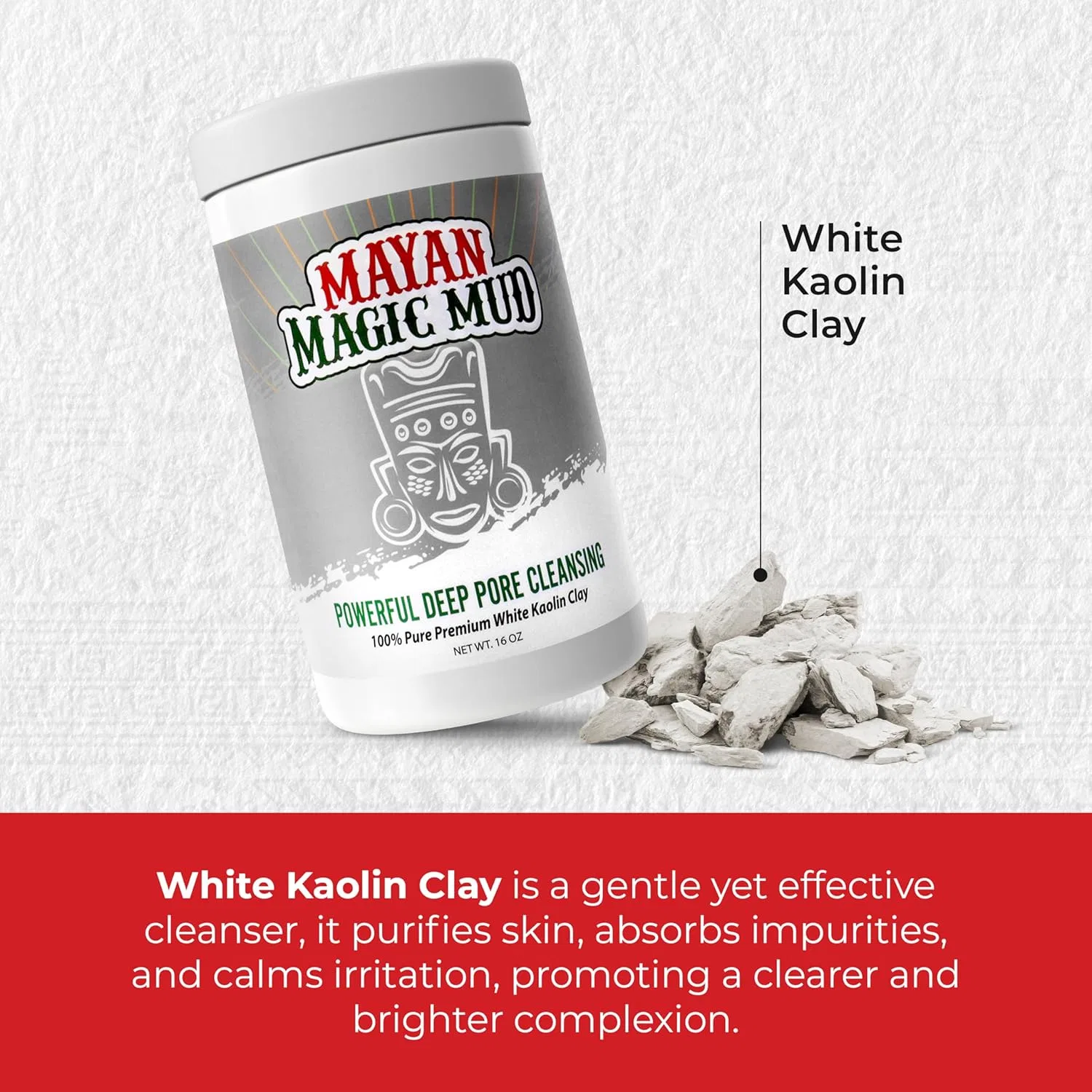 Крем для лица Mayan Magic Mud — Дневной с каолиновой глиной для глубокого очищения пор, 454 г — фото 3