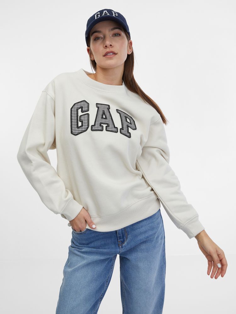 

Женская толстовка с логотипом Gap, бежевый