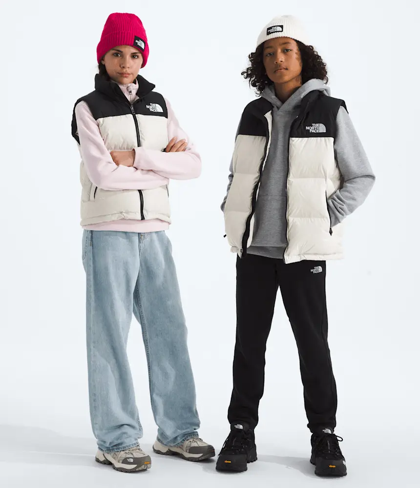 

Жилет Nuptse Retro 1996 для мальчиков и девочек The North Face, White Dune