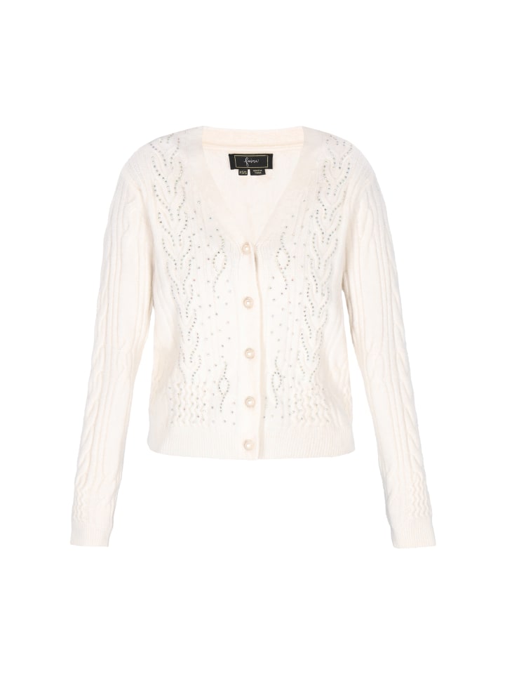 

Faina Женский кардиган кремового цвета