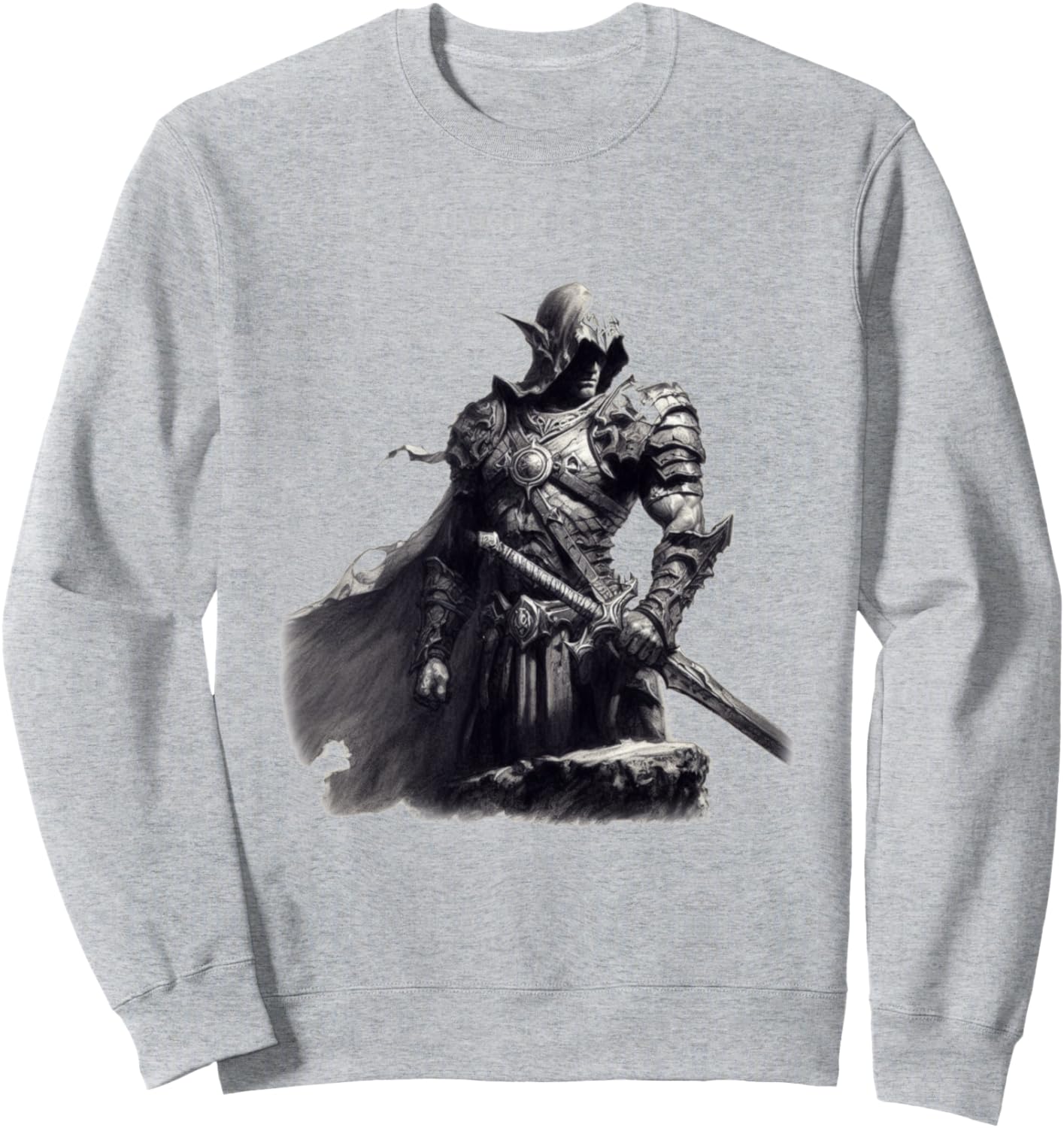 

Поза воина - толстовка в стиле черно-белого рисунка углем Warrior Art Designs Von Drosoman, Черный, Поза воина - толстовка в стиле черно-белого рисунка углем Warrior Art Designs Von Drosoman