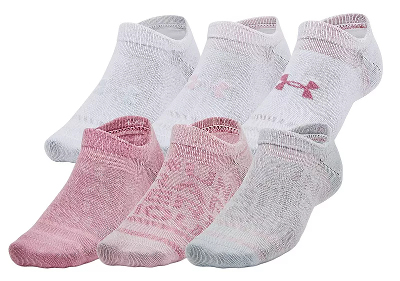 

Носки унисекс Essential No Show Under Armour — 6 шт, цвет Pink Elixir