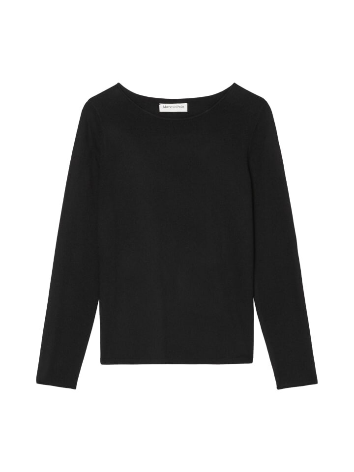 

Пуловер Marc O'Polo Feinstrick regular, черный