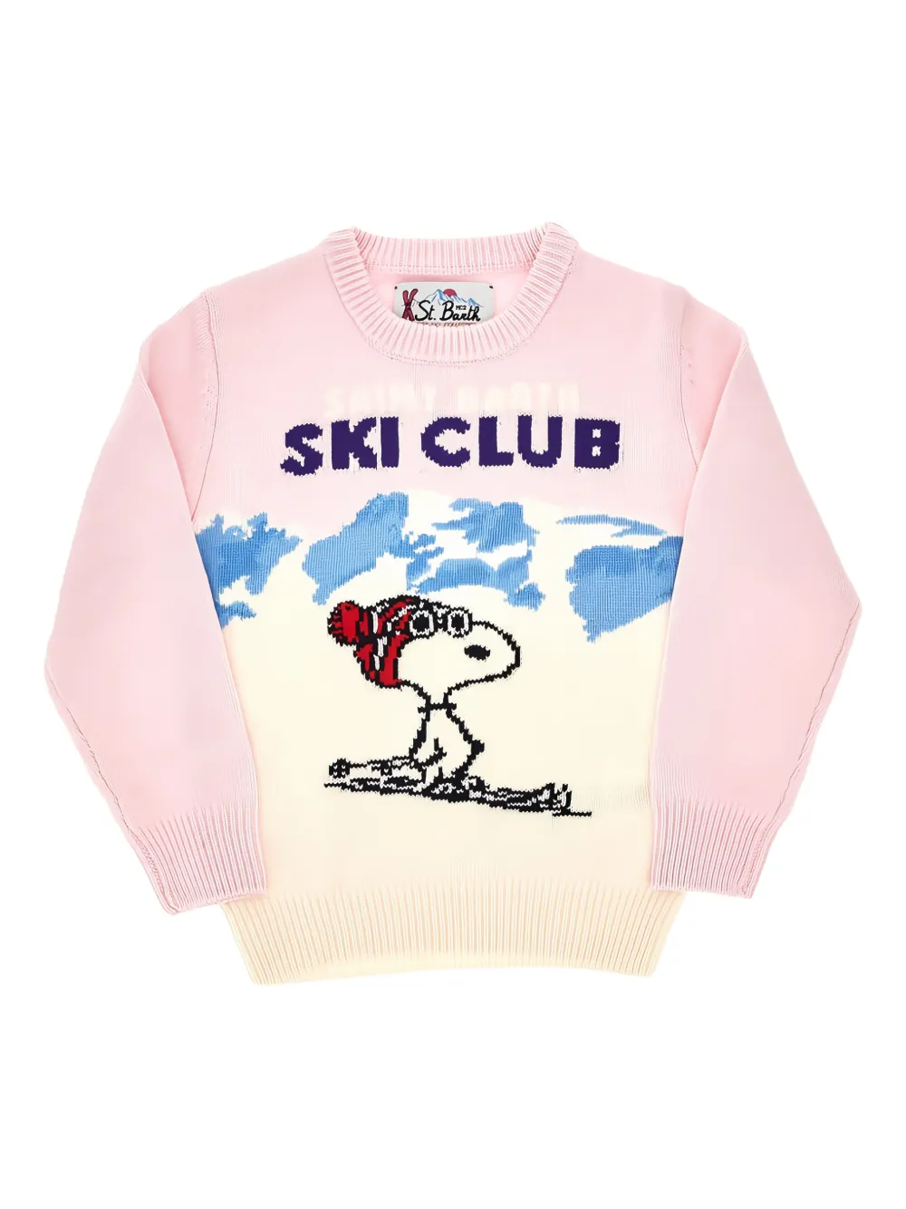 

Джемпер с жаккардовым узором X Peanuts Ski Club Mc2 Saint Barth, розовый