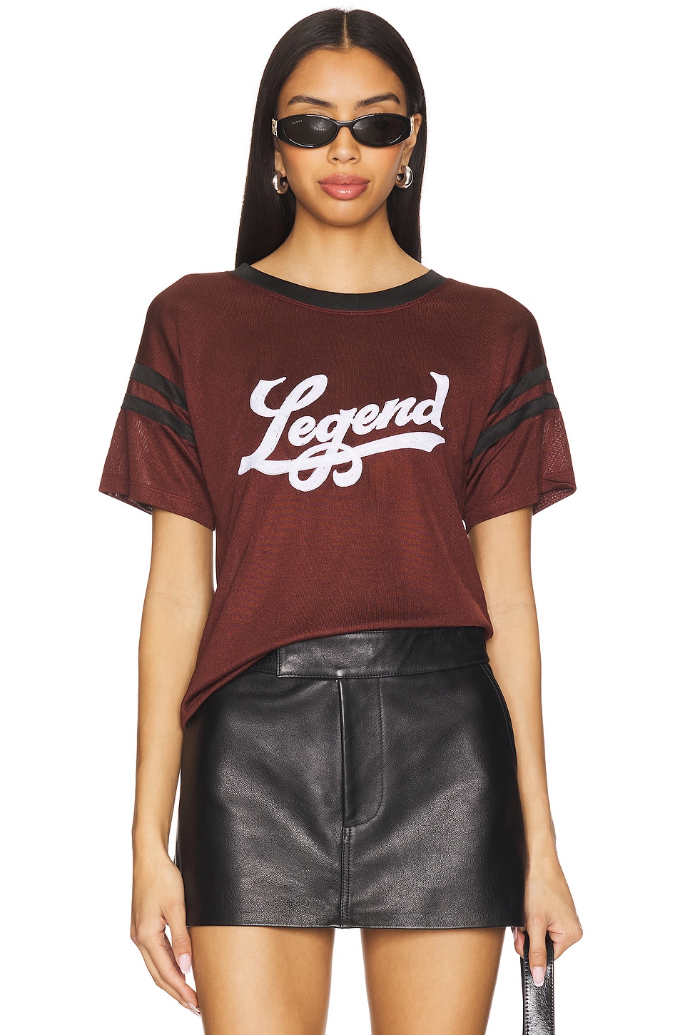 

Футболка Legend от Understated Leather, burgundy