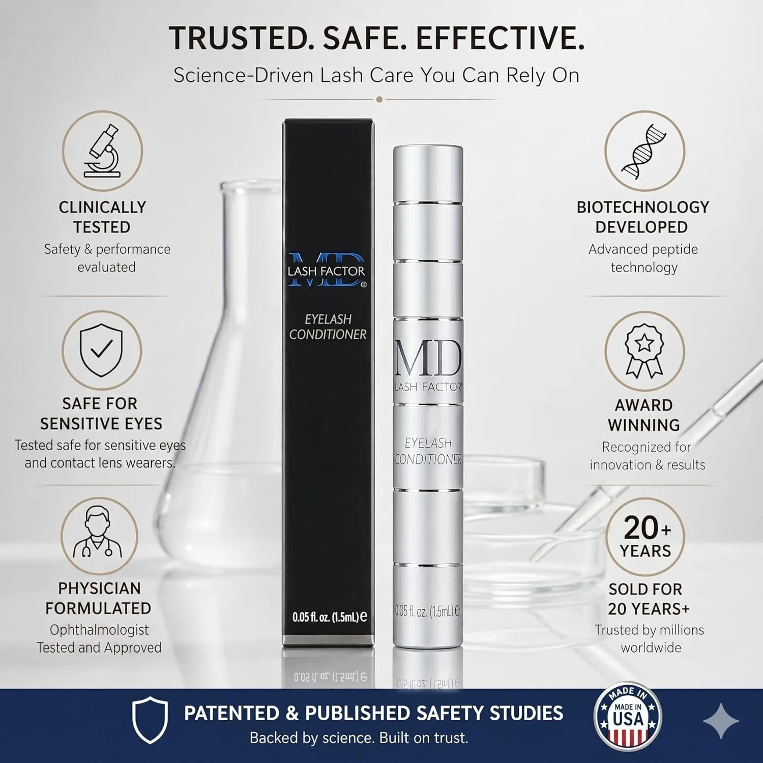 Кондиционер для ресниц MD Lash Factor 1.5 мл Md — фото 4