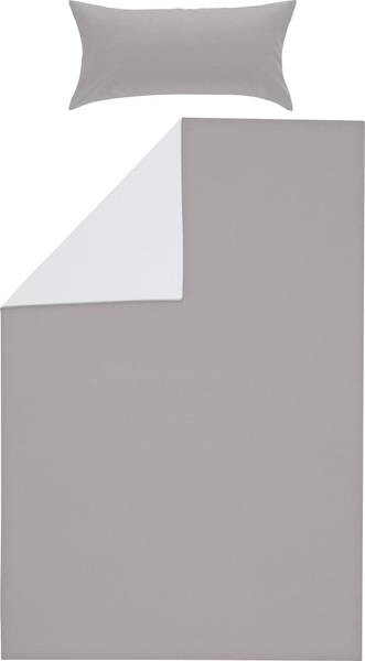 

Двустороннее постельное белье Erwin Müller 206502 2-teilig, 135x1x200 см цвет silber-weiß