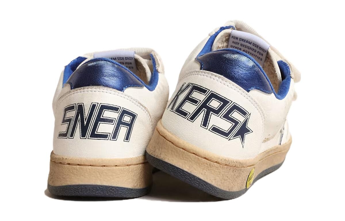 Ball Star Kids Скейтбординг Обувь Дети Golden Goose, белый/синий — фото 4