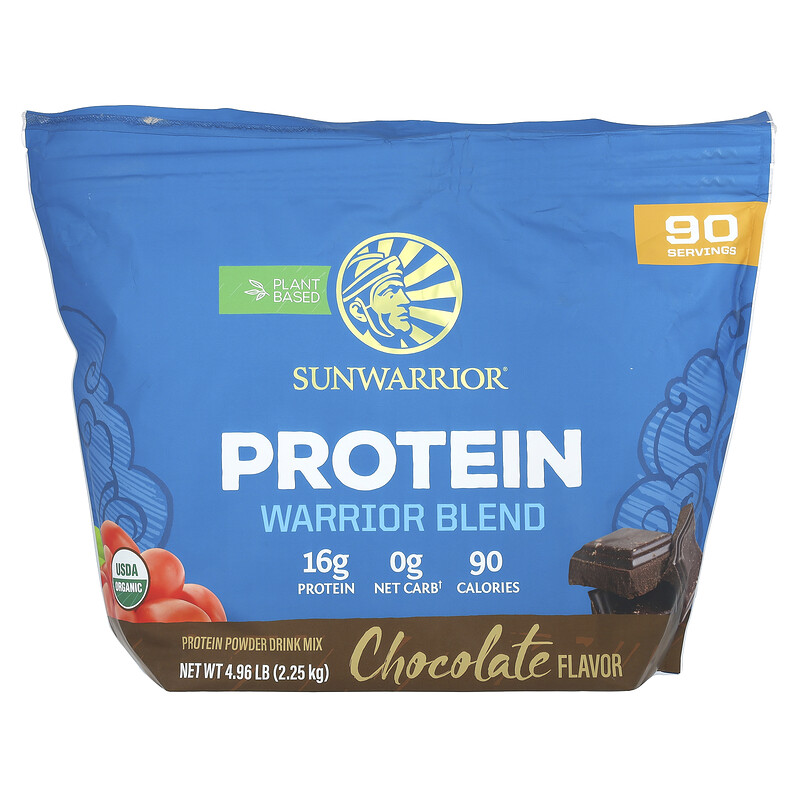 

Sunwarrior, Warrior Blend, протеин, шоколад, 2,25 кг (4,96 фунта)