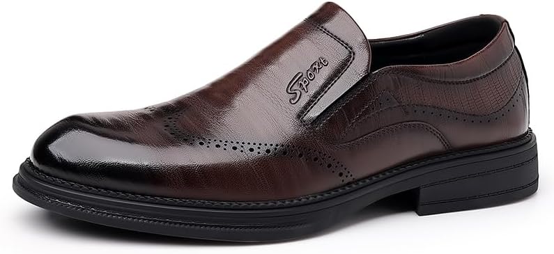 

Мужские лоферы в британском стиле, размеры 39-44, брендовые, ручная работа, мягкие и комфортные, для офиса и повседневной носки, легкие кожаные туфли Sfwarmart, коричневый