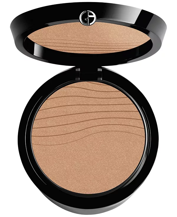 Светящаяся шелковистая прессованная фиксирующая пудра Armani, 6.5 (medium to tan with neutral undertones)