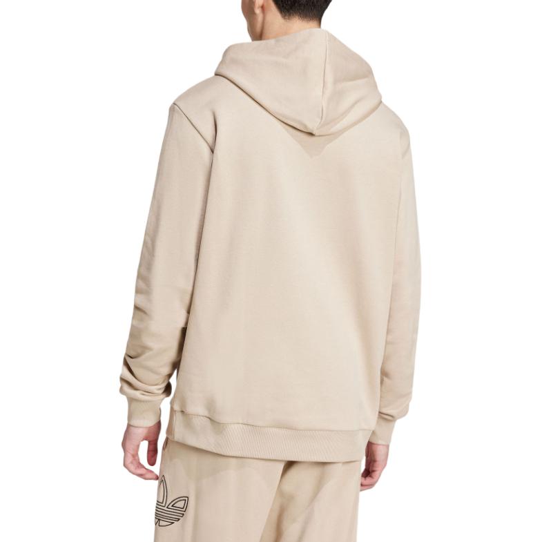 Футболка с трилистником FW24 Толстовка Мужская Бежевая Adidas Originals — фото 4