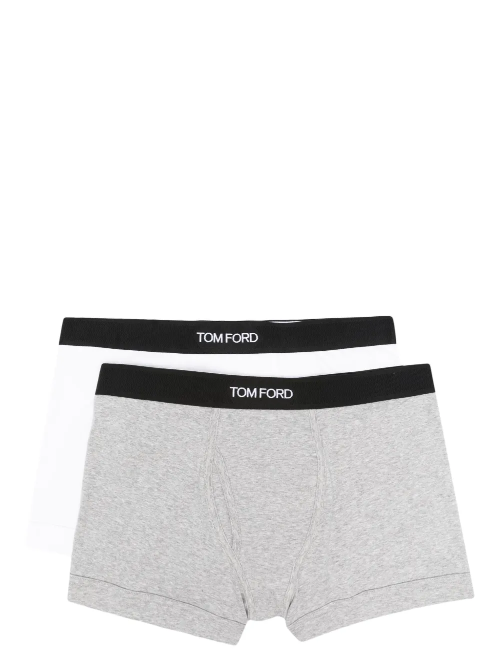 

Трусы-боксеры из хлопковой смеси с логотипом (упаковка из двух пар) TOM FORD, белый