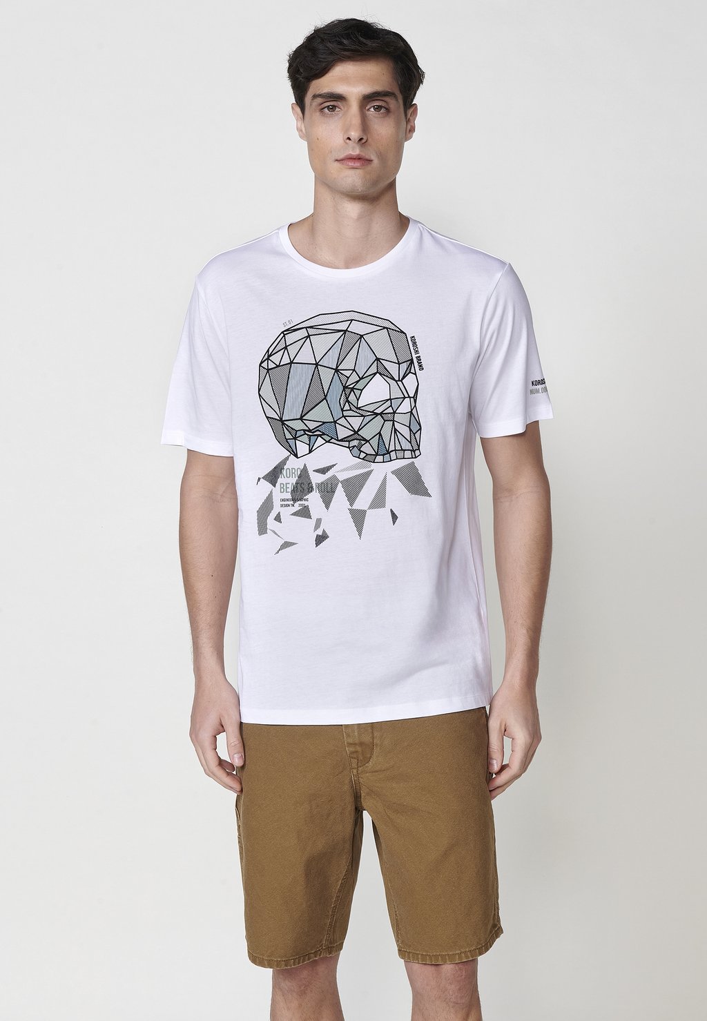 

Футболка с принтом SHORT-SLEEVED Koroshi, белый