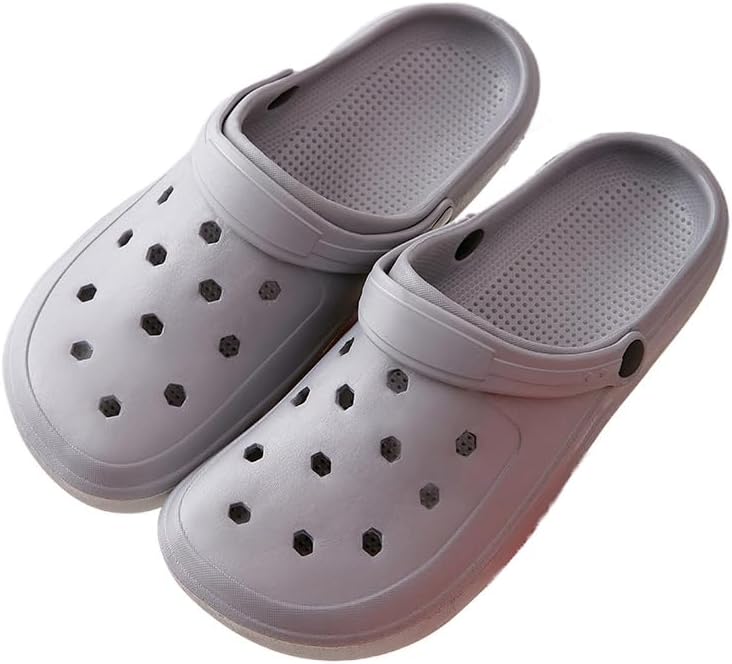 

Унисекс сабо с вырезами из ЭВА - однотонные тапочки для мужчин и женщин Clolinde, серый