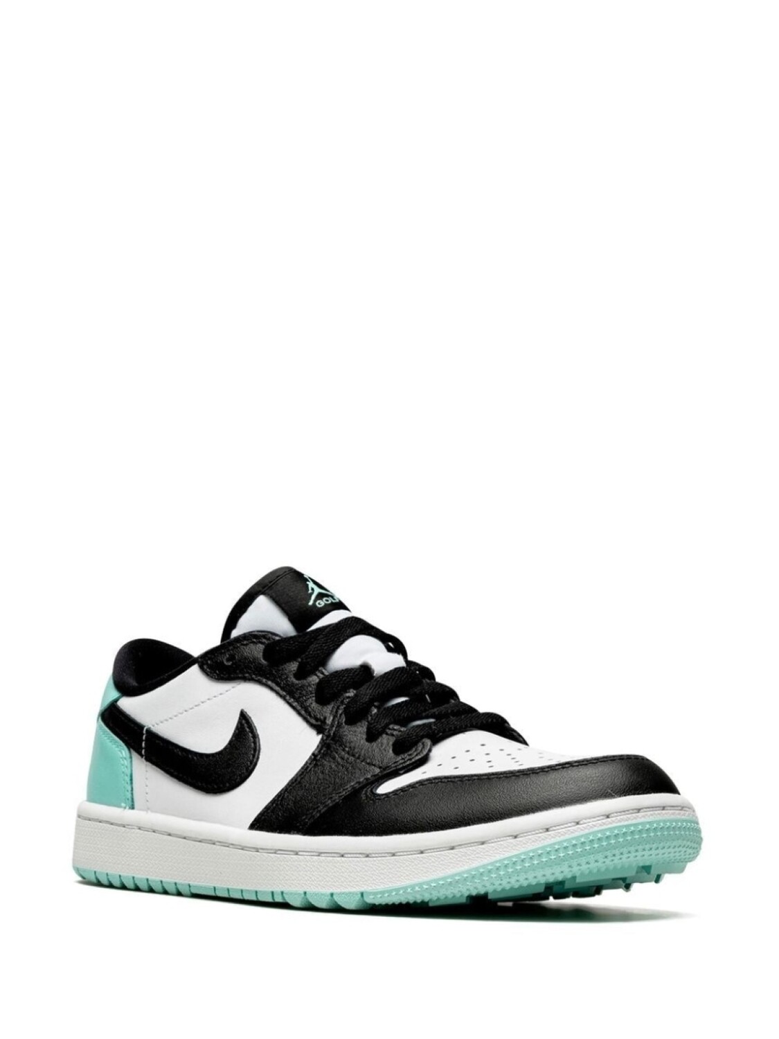 Кроссовки Jordan Air Jordan 1 Low, зеленый/черный/белый — фото 2